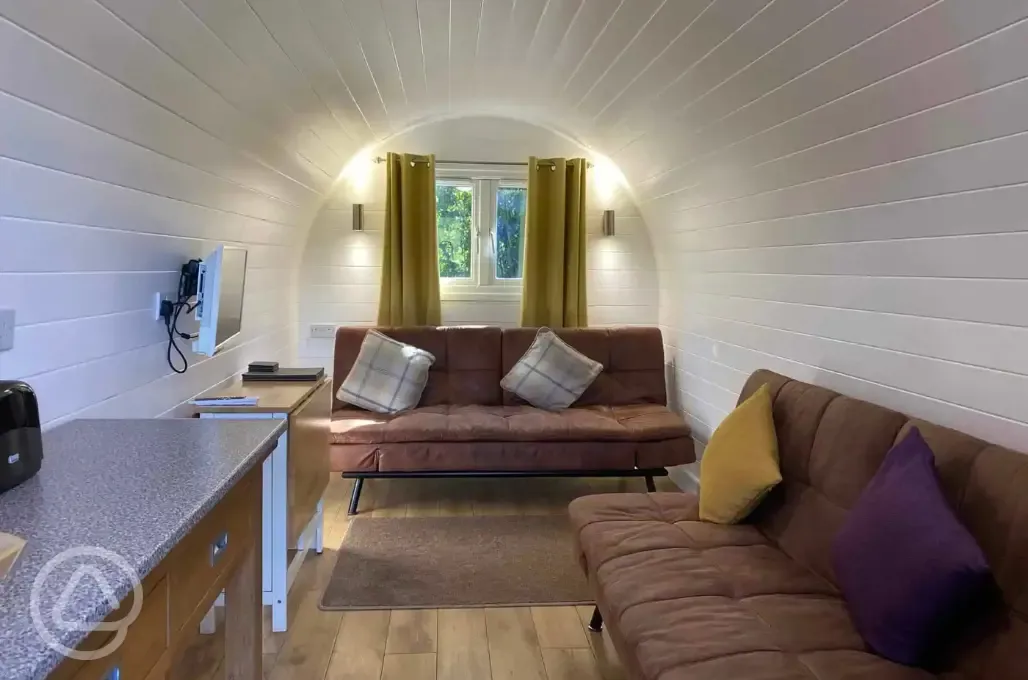 Four berth camping ark interior