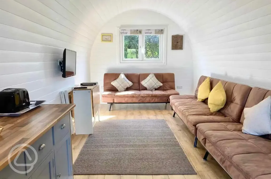 Six berth glamping ark interior