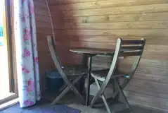 Camping pod interior