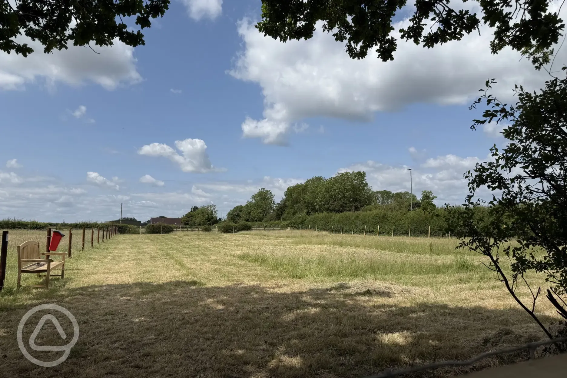 Fully enclosed dog area