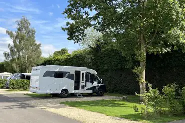 Electric hardstanding pitches at Briarfields Motel and Touring Caravan Park