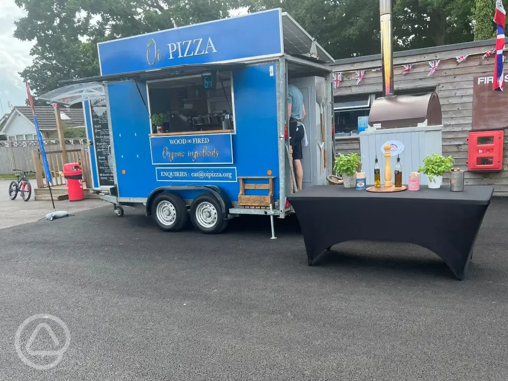 Visiting pizza van