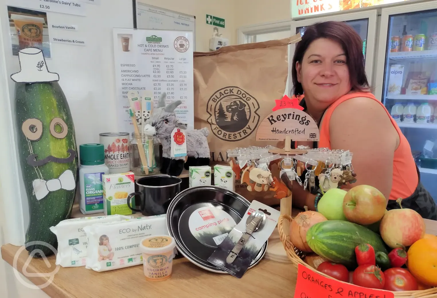 Stubcroft Farm Campsite shop (limited opening hours)