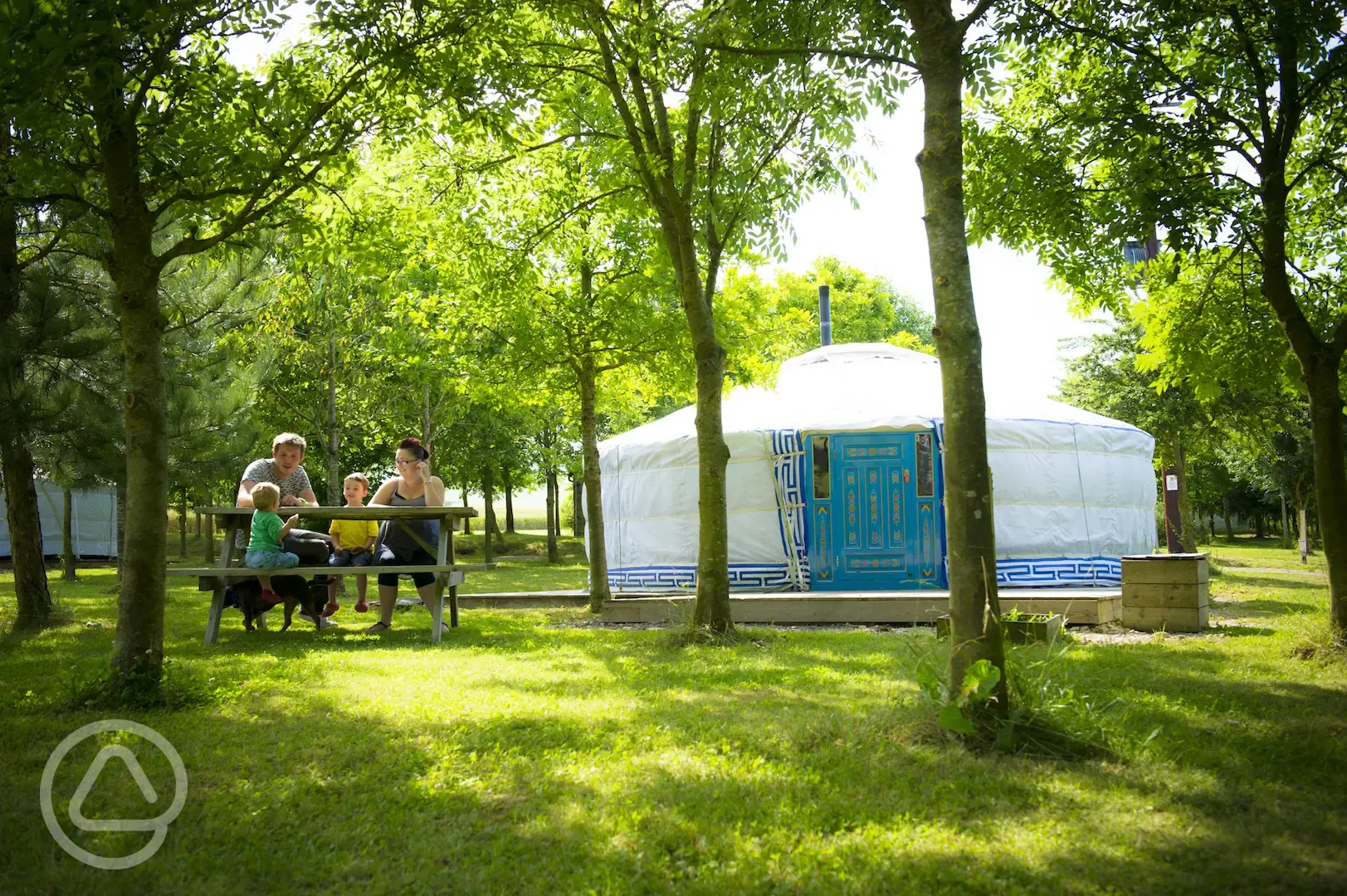 Family time among the trees and yurts 