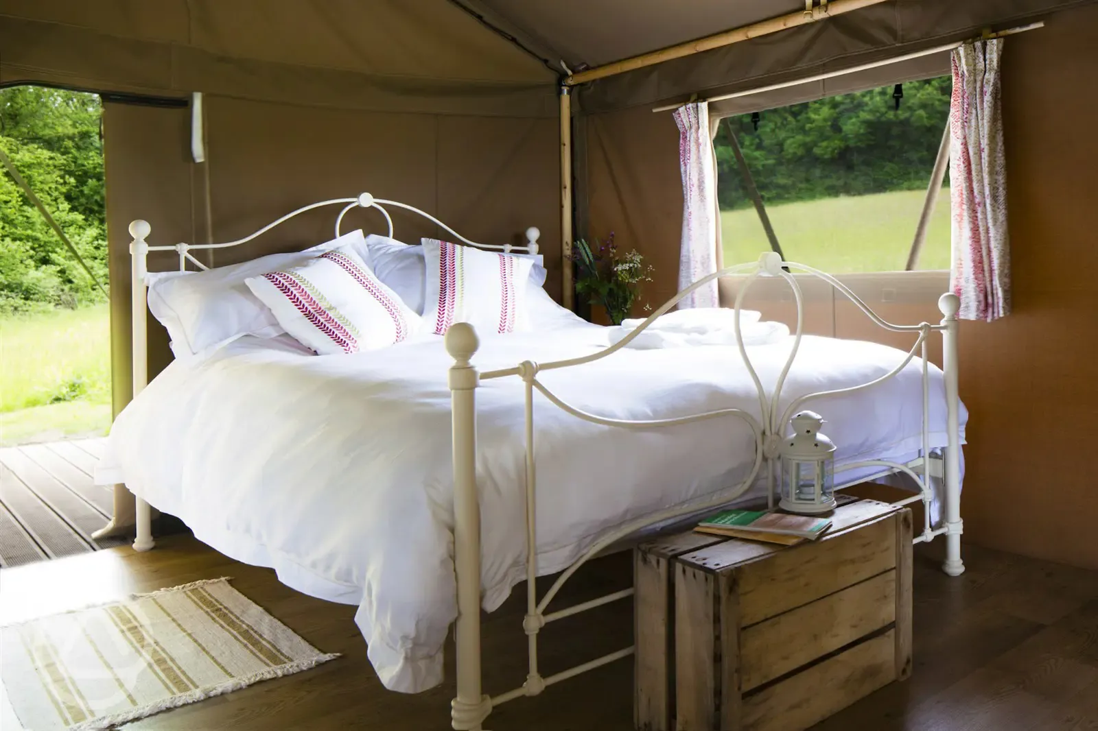 Safari tent bedroom