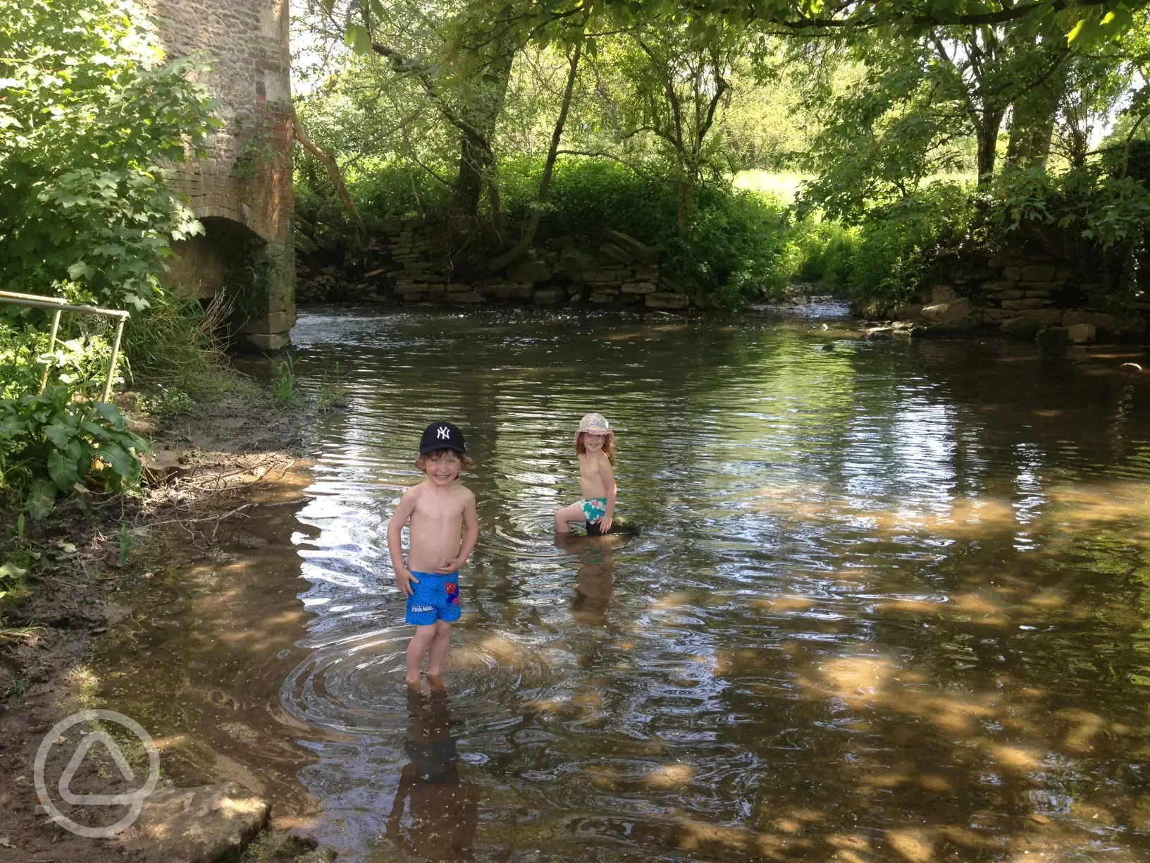 Paddling in the River Frome 