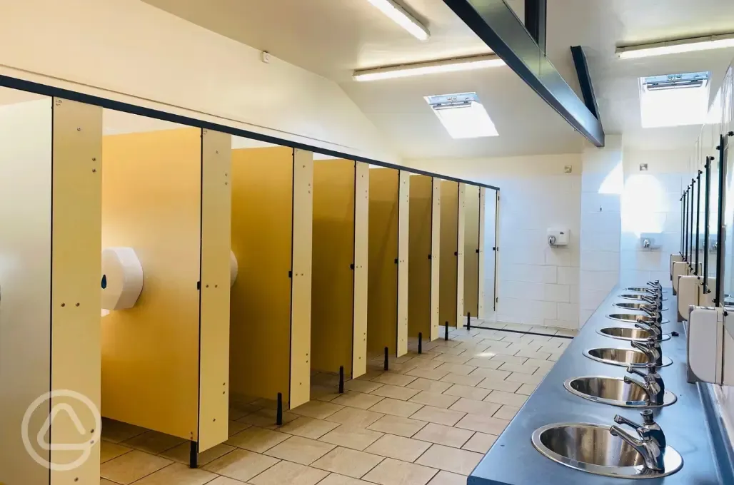 Heated toilet block at Greenways of Gower