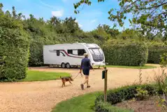 Hardstanding pitches with 16 amp smart metered electric, water and grey drainage