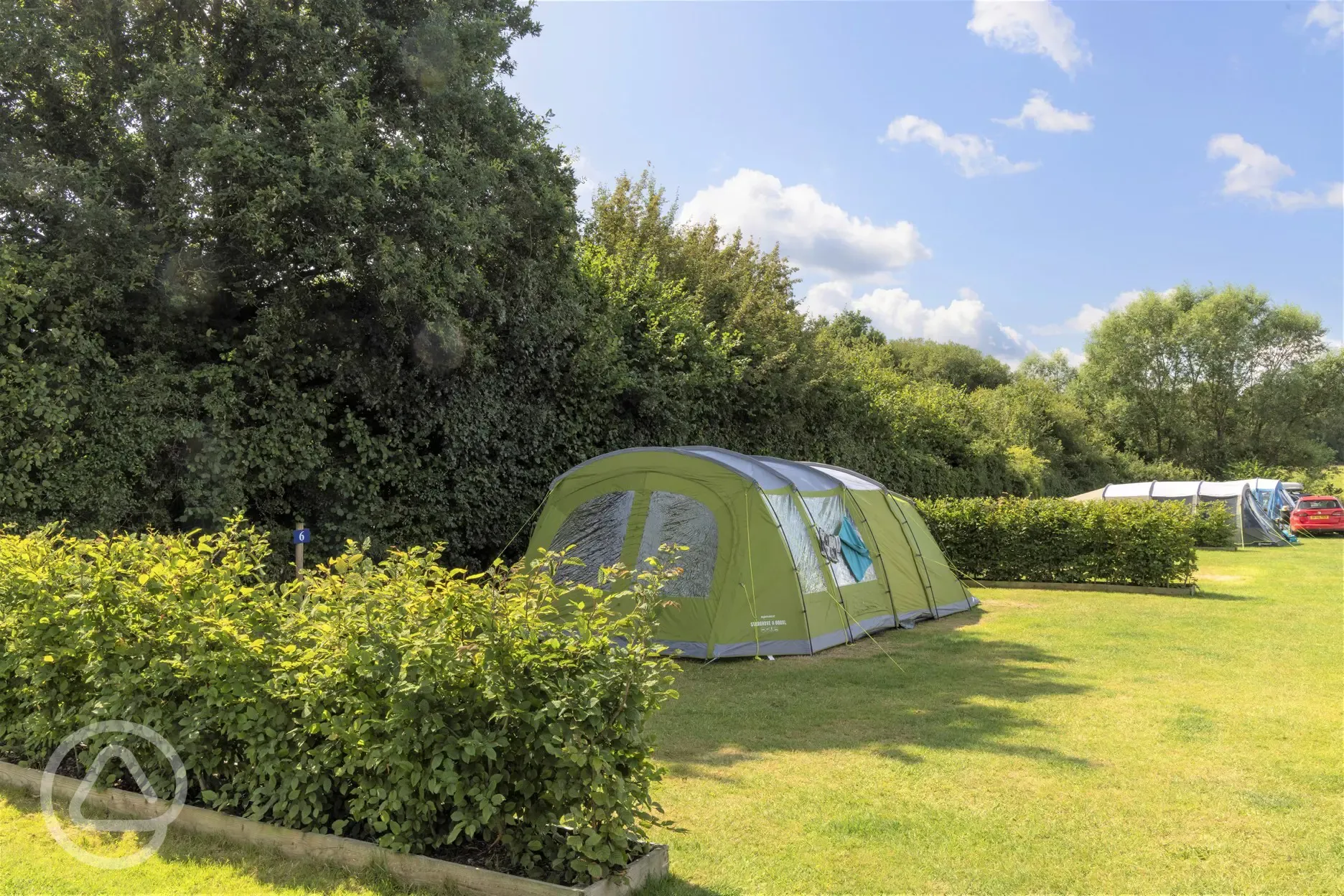 Fully serviced grass pitches with 10 amp smart metered electric