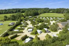Aerial of the serviced hardstanding pitches