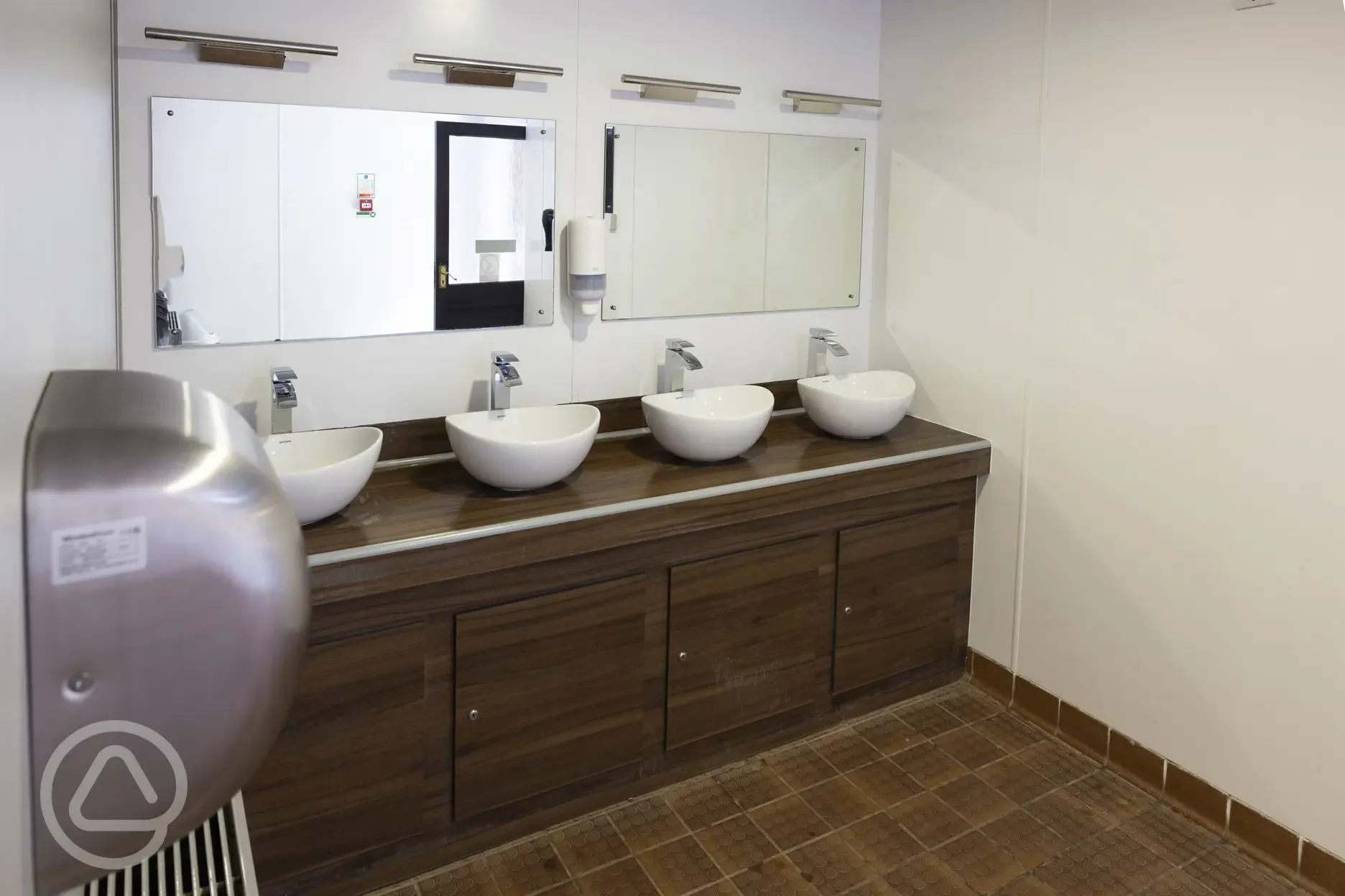 Hand basins and hand dryers