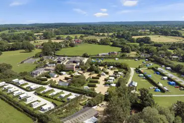 Aerial of Hill Cottage Farm Camping and Caravan Park 