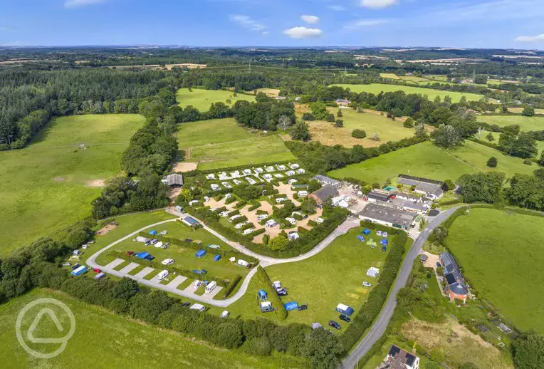 Campsite aerial