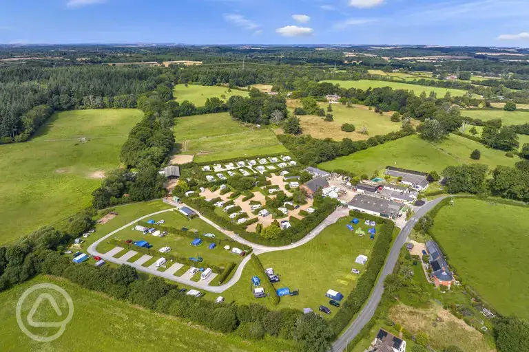 Campsite aerial