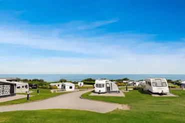 Hardstanding pitches with sea views