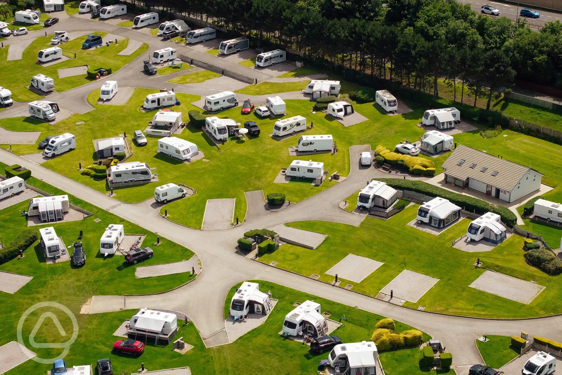 Aerial of the pitches