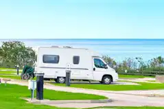 Serviced electric hardstanding pitches - front facing (no awnings) Serviced electric hardstanding pitches - front facing (no awnings)