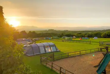 Grass pitches and play area