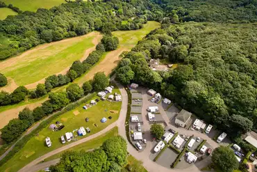 Aerial of Cosawes Park and valley