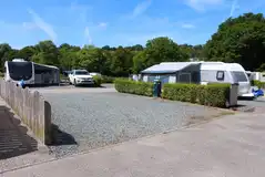 Premium hardstanding pitches with electric, water, waste disposal and TV aerial