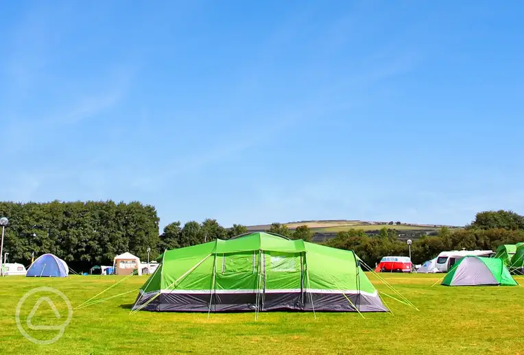 Grass pitches at Moorland View Park