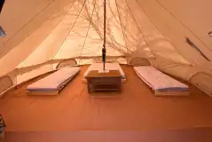 Bell tent interior