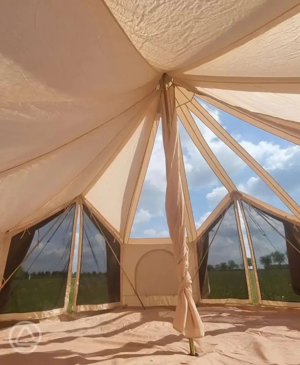 Skyview bell tent interior