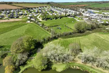 Overview of Meadow Lakes Holiday Park and fishing lakes