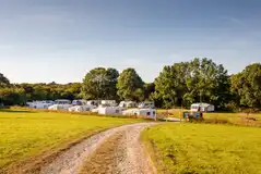 Electric grass pitches at Meadow Lakes Holiday Park Electric grass pitches at Meadow Lakes Holiday Park