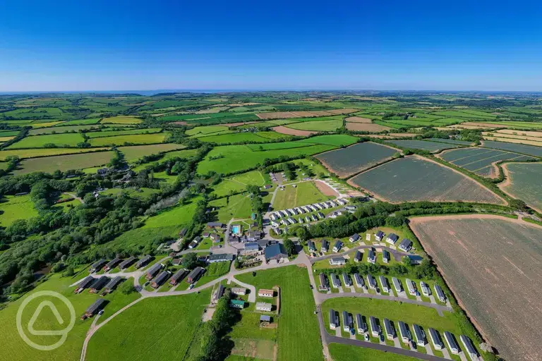 Aerial of site