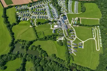 Bird's eye view of Meadow Lakes Holiday Park