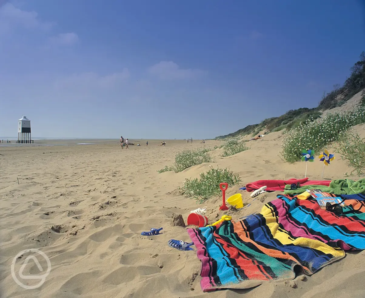 Nearby beach at Burnham-On-Sea