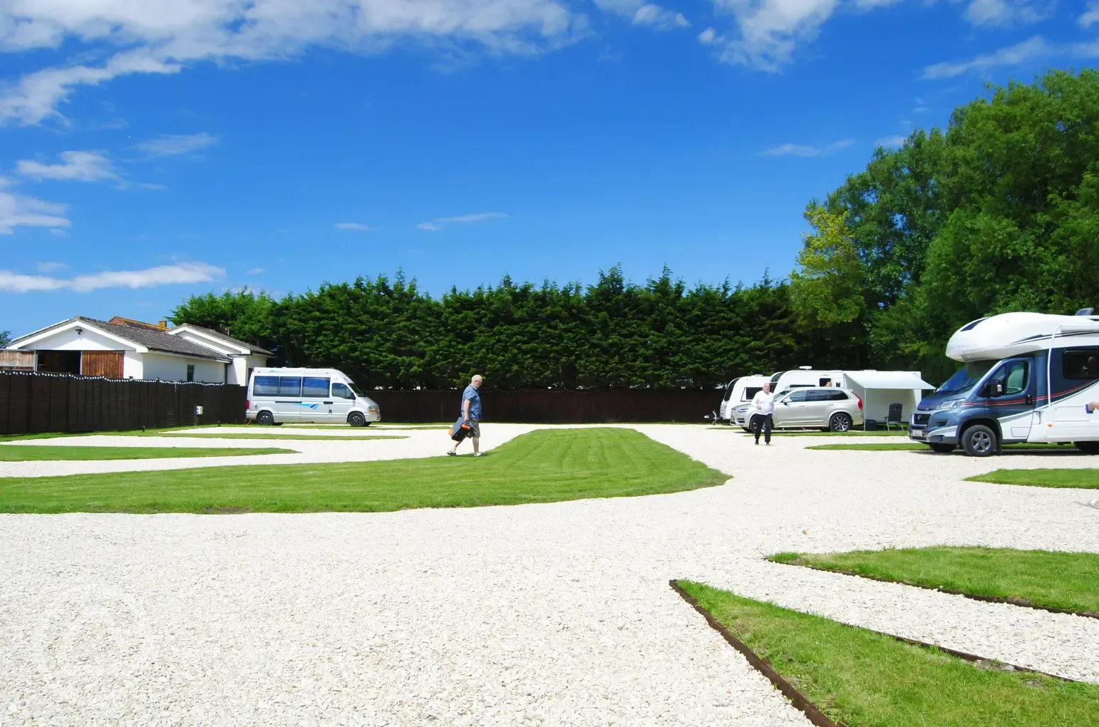 Electric hardstanding touring pitches