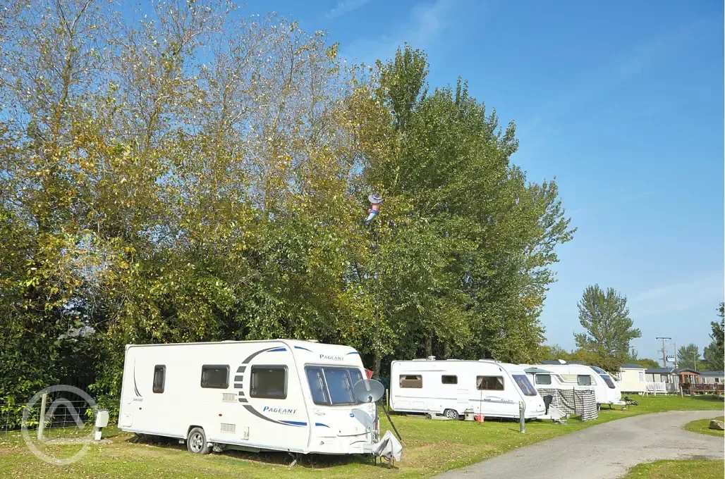 Electric hardstanding pitches (10 amp hook up)