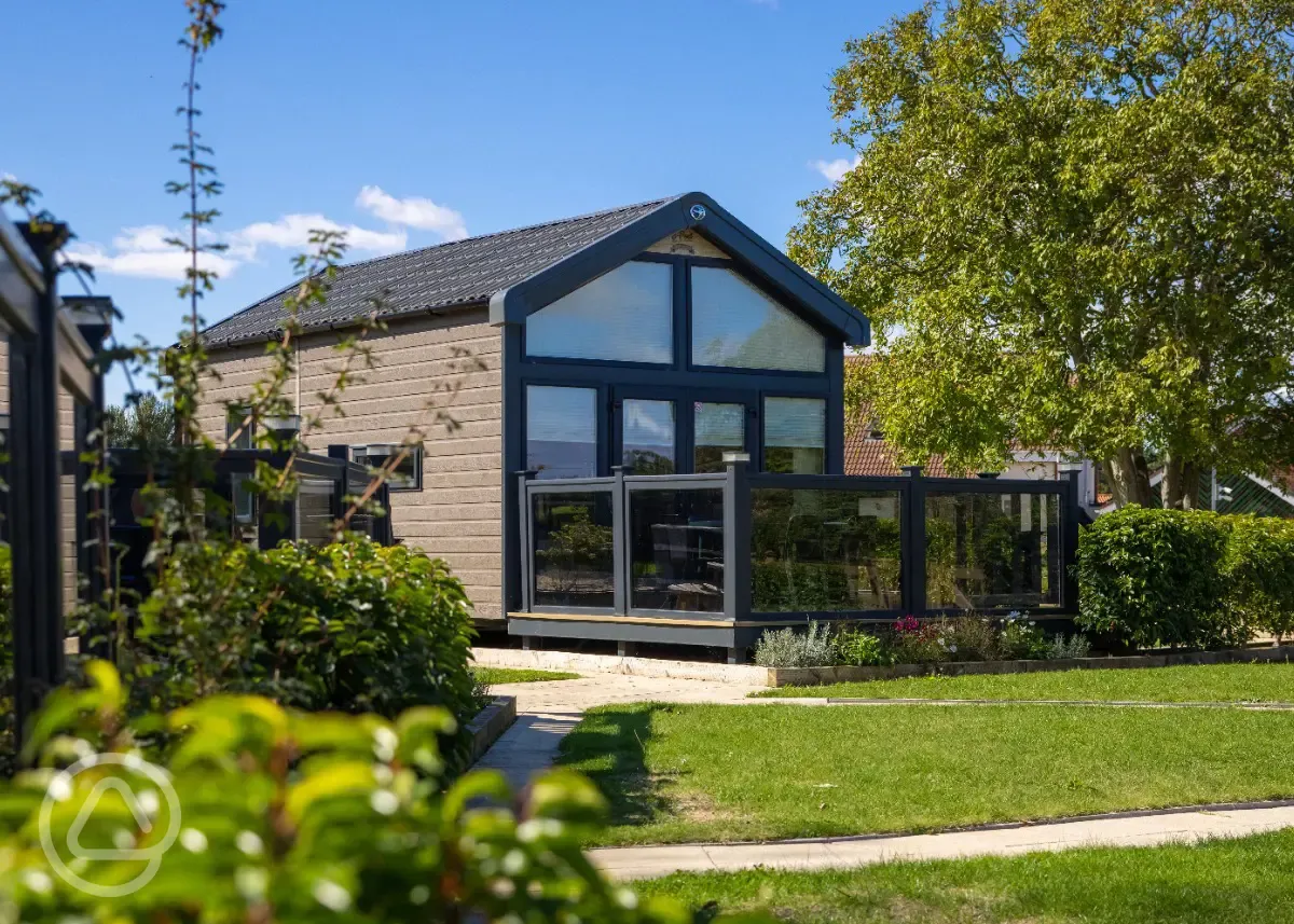 Studio pod cabins at Home Farm Holiday Park