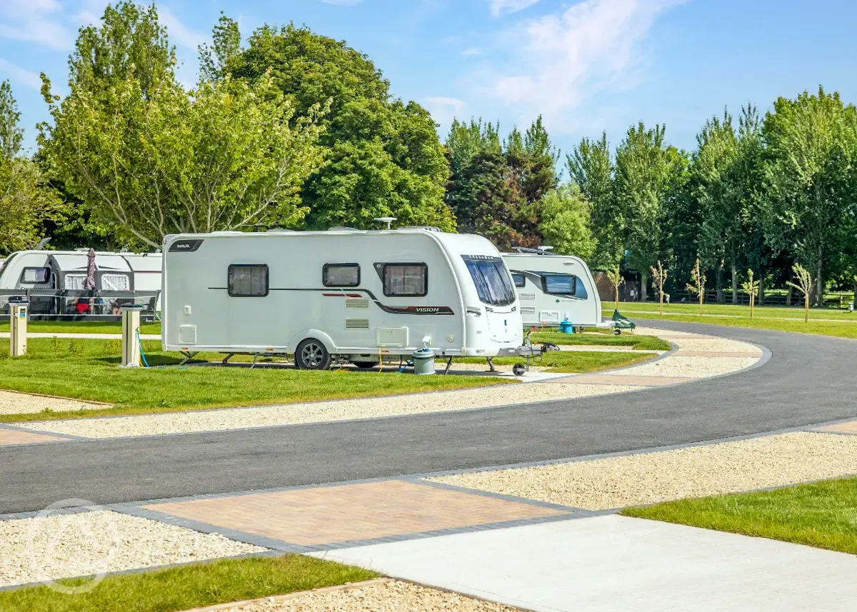 Electric hardstanding pitches (10 amp hook up)