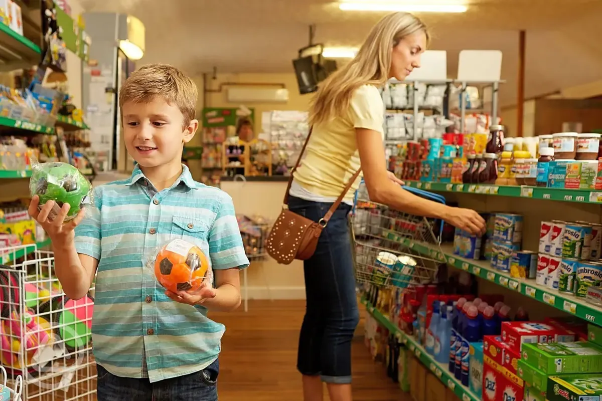 Home Farm Holiday Park's well-stocked shop (open from 9am)