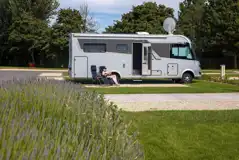 Motorhome on electric hardstanding pitches (10 amp hook up)