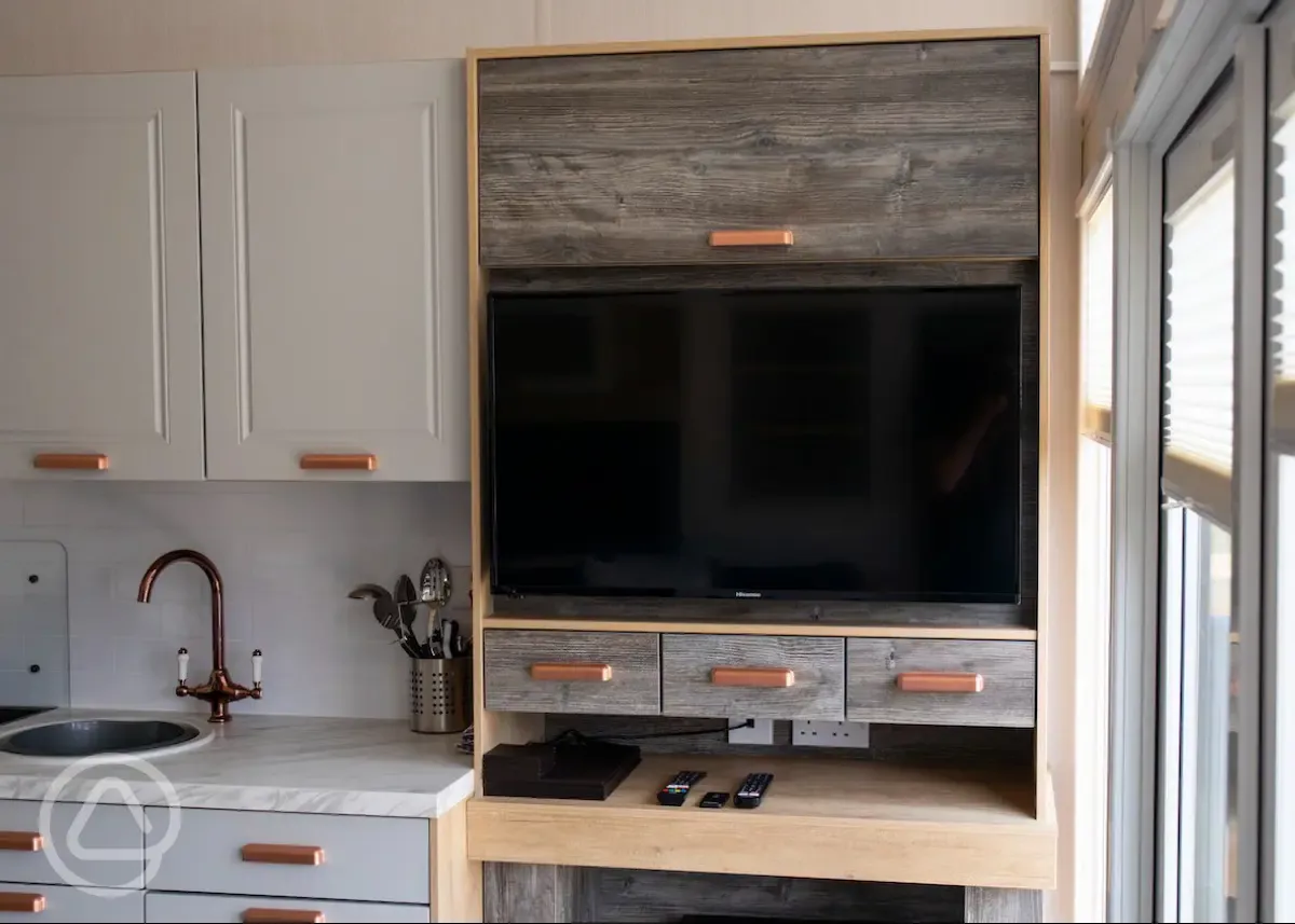 Studio pod cabin fully-equipped kitchen 