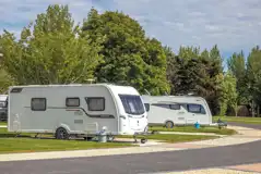 Caravans on electric hardstanding pitches (10 amp hook up)