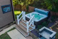 Studio pod cabin hot tub at Home Farm Holiday Park Studio pod cabin hot tub at Home Farm Holiday Park