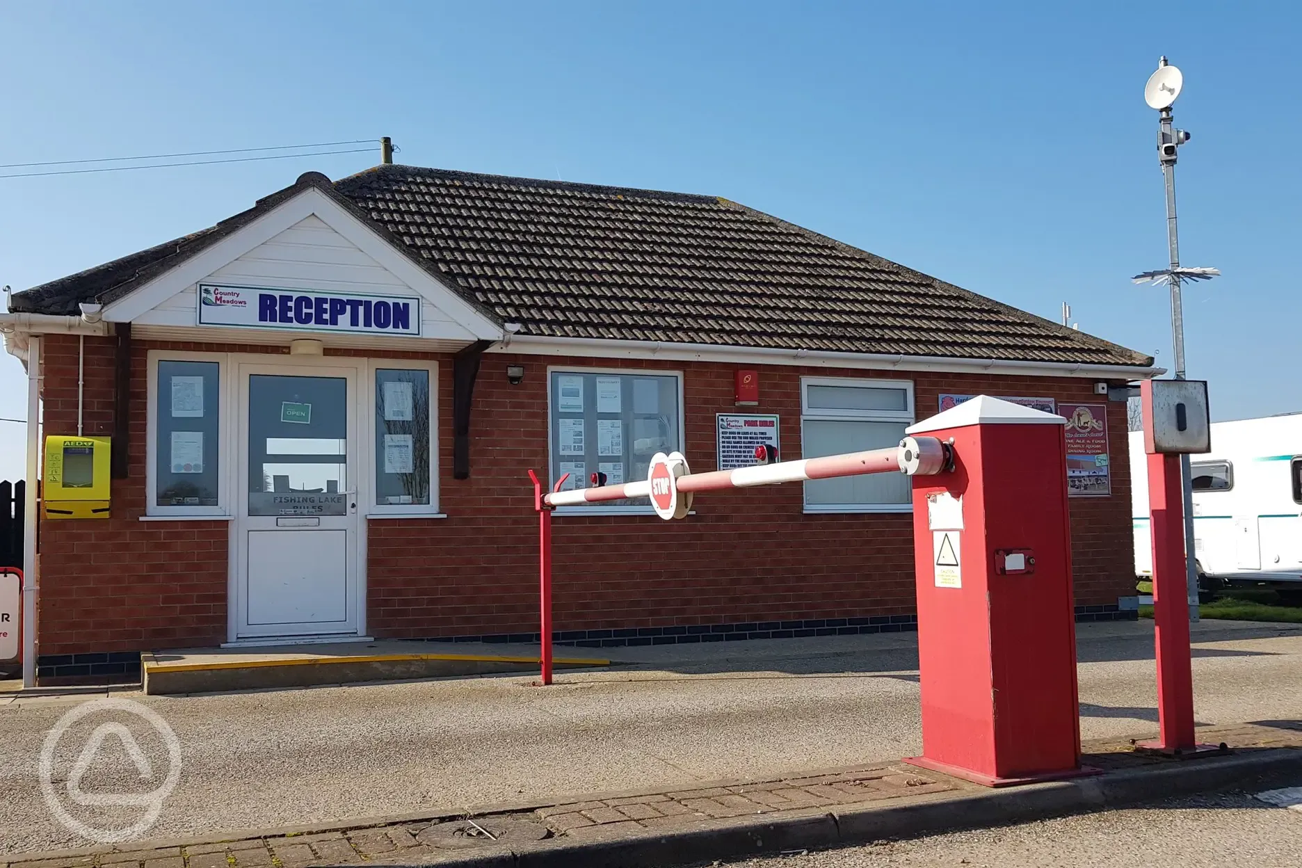 Reception and Barrier Entrance