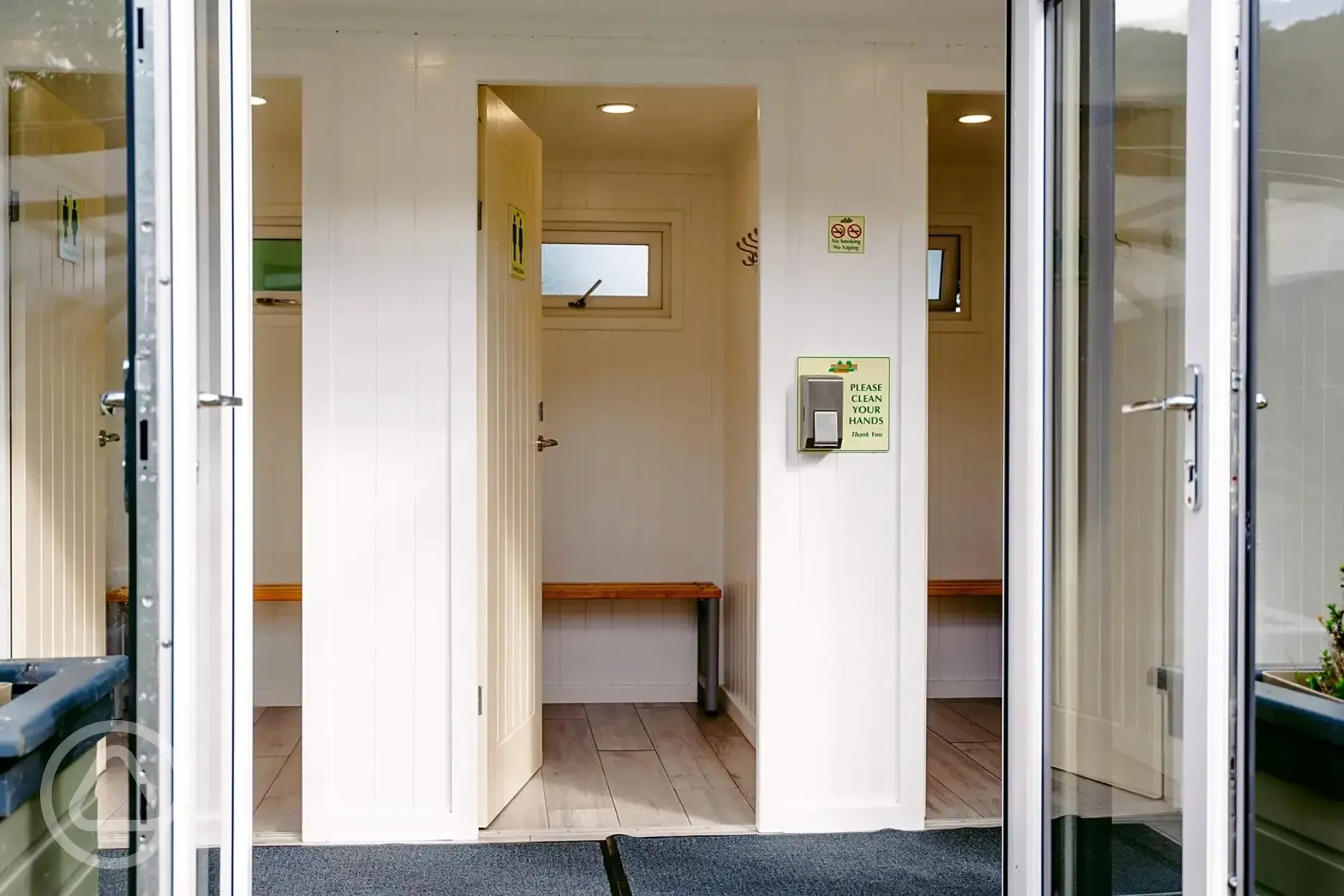 Changing rooms at Morfa Bychan 