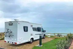 Motorhome on Peregrine fully serviced pitch