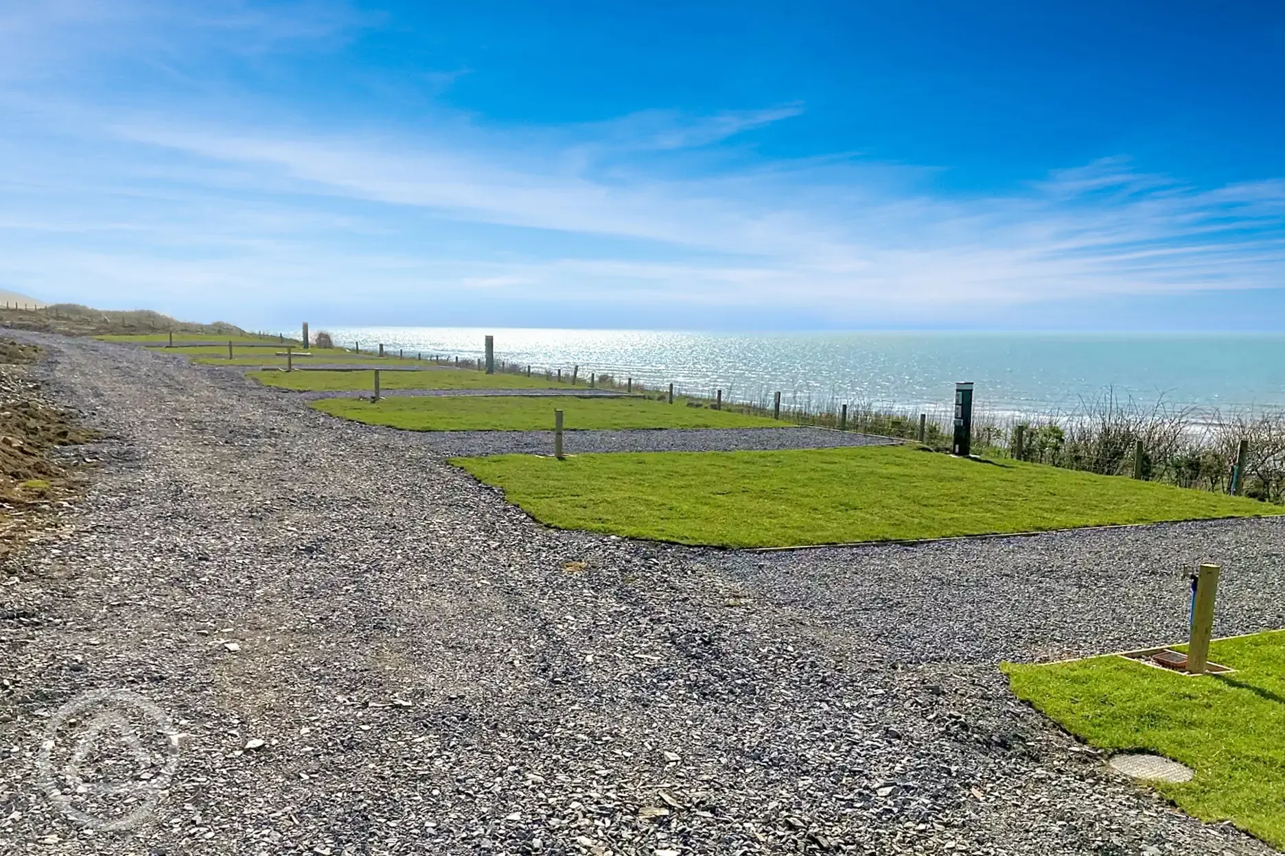 Kestrel clifftop fully serviced hardstanding pitches