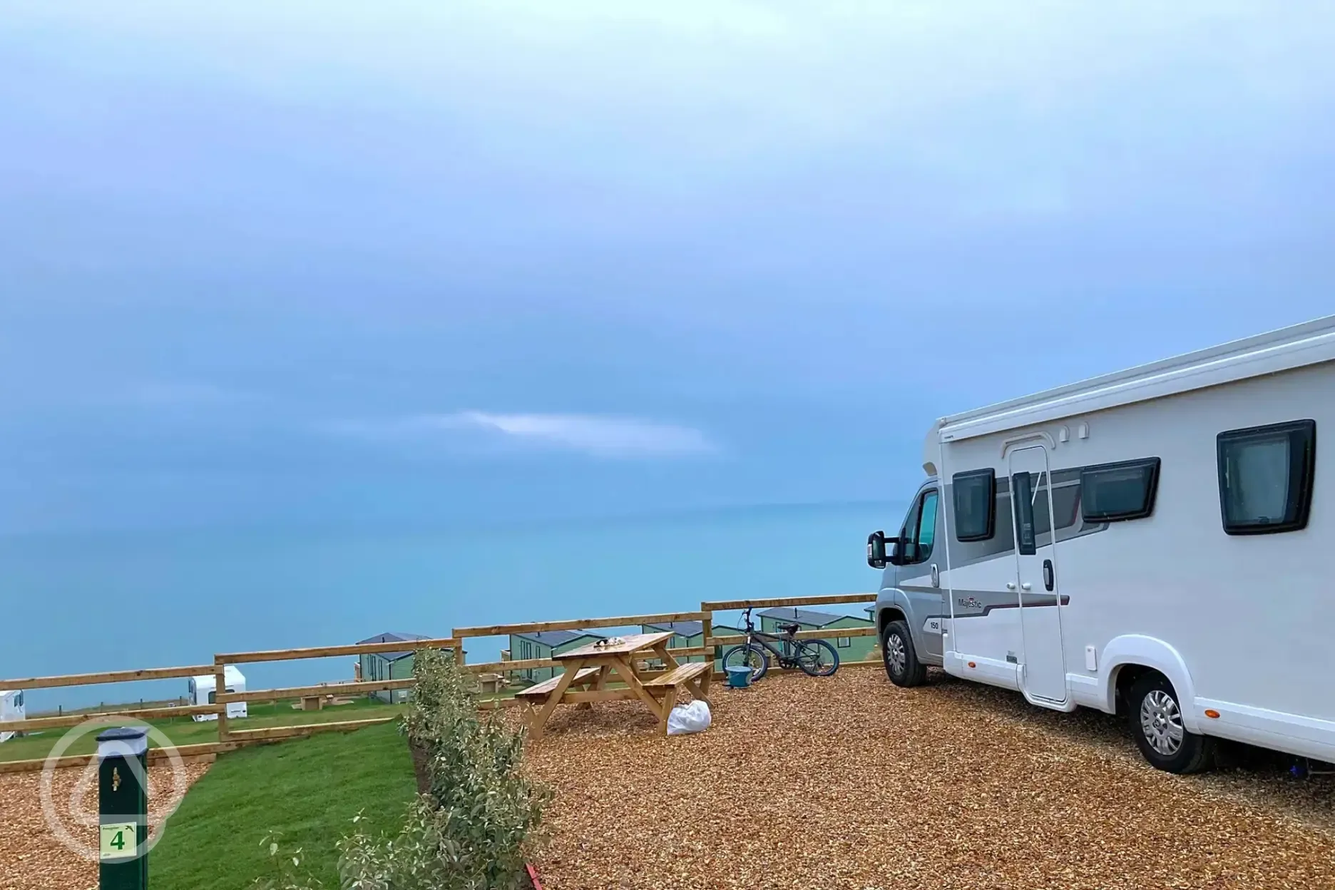 Peregrine fully serviced pitch with picic table and electric