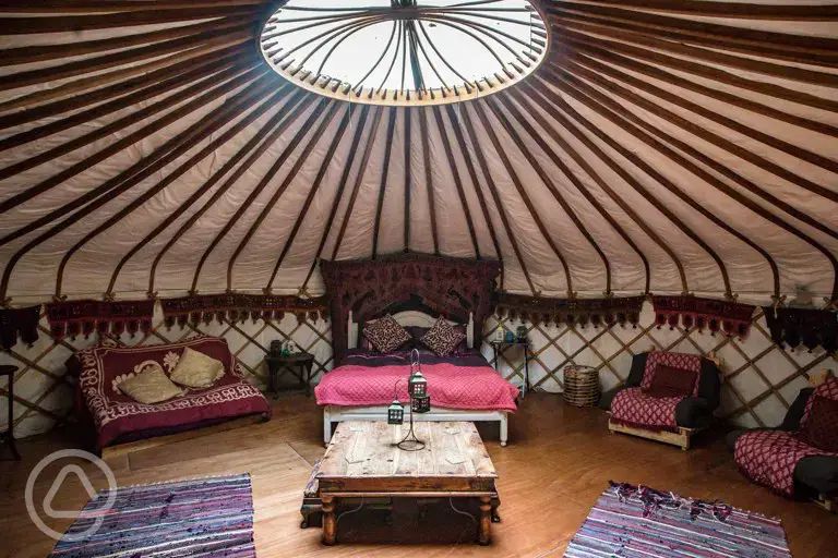 Woodland yurt
