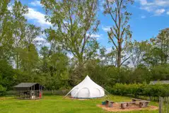 Lower Moat and Lower Brook bell tents Lower Moat and Lower Brook bell tents