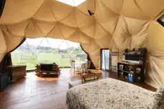 Geodome interior Geodome interior