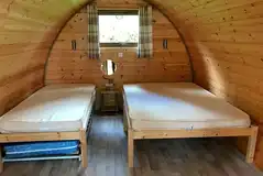 Camping pod - four person interior